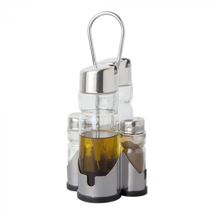 Menage Öl Essig, Salz und Pfeffer